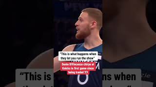 Donte DiVincenzo chirps at Knicks in first game since trade 😳 [upl. by Ettenowtna]