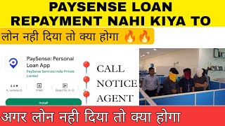 🚨 Paysense loan repayment nahi kiya to  Paysense loan app real or fake [upl. by Anihc]