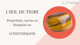 💎 L’ŒIL DE TIGRE  PROPRIÉTÉS VERTUS ET BIENFAITS [upl. by Starobin921]