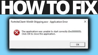 How To Fix FortniteclientWin64Shippingexe error on Fortnite [upl. by Ruomyes]