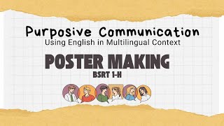 POSTER MAKING  Intercultural Communication BSRT 1H Students [upl. by Pascasia]