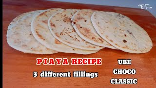 How to make Piyaya  Piaya  3 different fillings [upl. by Platon]