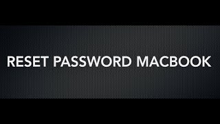 TIPS and TRICK  RESET PASSWORD MacBook Pro gampang gak pake ribet [upl. by Eniwtna158]