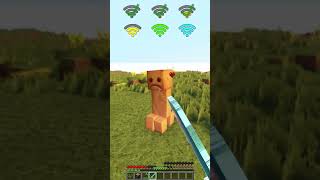 Creeper Realism vs Different WiFi meme shorts minecraft [upl. by Barbabra]