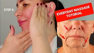 EVERYDAY FACIAL MASSAGE  Anti aging Lymphatic Drainage Massage with lifting effect [upl. by Elocan]