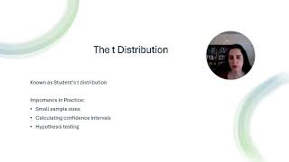 The t Distribution [upl. by Ahiel]