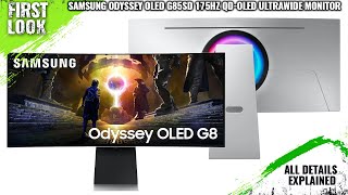 Samsung Odyssey OLED G85SD G8 175Hz QDOLED Ultrawide Monitor Launched  Explained All Details [upl. by Dennison]