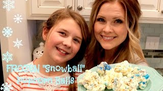 Frozen quotSnowballquot Popcorn Balls [upl. by Nodnek805]