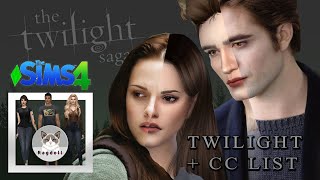 SIMS 4  CAS  Twilight CAST 😍💖 Satisfying CC build  CC [upl. by Leterg]