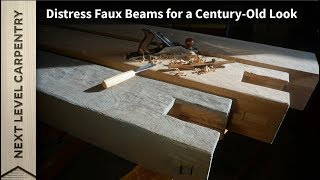 Distress Faux Beams for a Century Old Look [upl. by Aztiraj367]