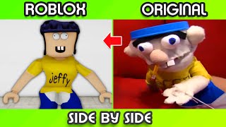 SML Movie vs SML ROBLOX Jeffys Funniest Moments Side by Side 6 [upl. by Enilec719]