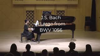 JSBach Largo from the harpsichord concerto BWV 1056 arranged for a piano alone [upl. by Roseann]