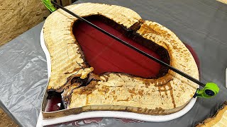 Building a Lighted HeartShaped Table Made of Hollow Tree Diy [upl. by Aivil]