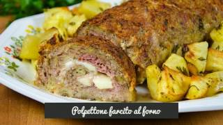 POLPETTONE DI CARNE FARCITO  Stuffed meatloaf [upl. by Octavus375]