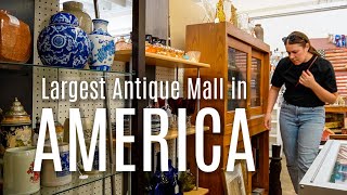 Shopping Americas LARGEST Antique Mall [upl. by Eidnim]