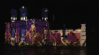 Christmas Carnival light projection at Waddesdon Manor [upl. by Bautista]