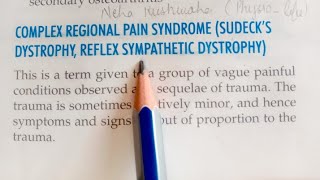 Complex Regional Pain Syndrome sudecks dystrophyReflex sympathetic dystrophy [upl. by Cristin]