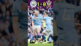 Man City vs Southampton 10 HighlightsHaaland Goal🔵💪shorts premierleague football viralvideo [upl. by Ker]