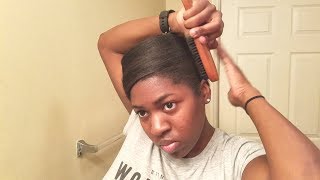 How to Keep Relaxed Hair Smooth amp Bouncy for a Week night routine [upl. by Adrell38]