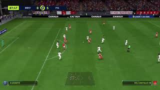 Ea sport fc 24 BREST  PSG [upl. by Savinirs]