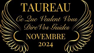 ♉️ TAUREAU 🔮💫👼BONUS NOVEMBRE 2024 Ce Que Veulent Vous Dire Vos Guides [upl. by Rori]