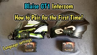 HOW TO CONNECT OR PAIR BLAISE GT1 INTERCOM FOR THE FIRST TIME [upl. by Hamel]