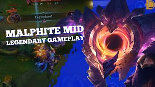 Malphite Mid  Malphite Legendary Gameplay [upl. by Manus]