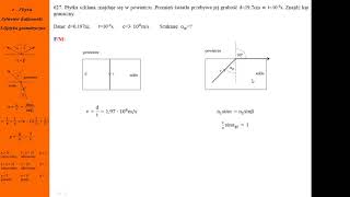 627 Fizykamax optyka geometryczna kąt graniczny prawo załamania [upl. by Atnoed840]