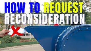 How To Write a Reconsideration Letter  pdcreconssbagov [upl. by Nodyl562]