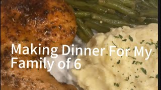 Roasted Chicken Mashed Potatoes amp Green Beans roastedchicken cooking dinner [upl. by Vinay]