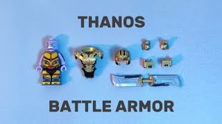 LEGO Marvel Avengers Endgame  Thanos Battle Armor  Unofficial Lego Minifigure [upl. by Cordey]