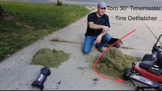 Toro Timemaster 30” dethatcher [upl. by Eustazio]