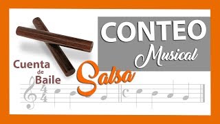 Conteo musical SALSA 🎶 123 567  CLAVE 😍 salsa timing [upl. by Swan]