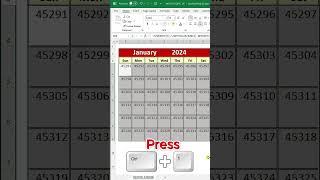 Interactive Calendar in Excel [upl. by Akkinahs]