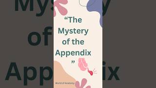 The Mystery of Appendix anatomy biology science facts viralvideo shorts [upl. by Adlesirk]