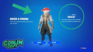 How to Complete Fortnite Refer a Friend 30 Step By Step  Free Redcap Skin [upl. by Ahsitruc881]