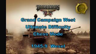 Replay of Panzer Corps Gold Grand Campaign West 1945 W9 Wesel Ultimate Chess [upl. by Esiuqram]