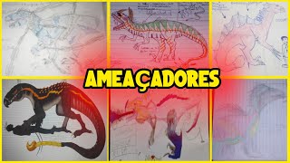 Dinossauro Híbrido Com DNA De Tribolonotus Gracilis Indoraptor Estegossauro [upl. by Arimak]