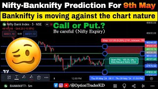 9 May Nifty prediction 9 may banknifty prediction 9 may market prediction today share market [upl. by Anirbaz]