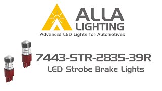 7440 7443 LED Strobe Brake Lights Bulbs Flashing Stop Review 7443LL [upl. by Dave]