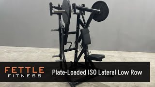 23436  Fettle Fitness Plate Loaded ISO Lateral Low Row [upl. by Ecinue560]