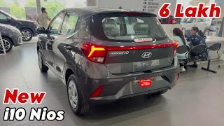 HYUNDAI i10 Nios 2024 Magna Base Model  i10 Nios 2024 Updated New Model Grey Colour Review [upl. by Parke764]