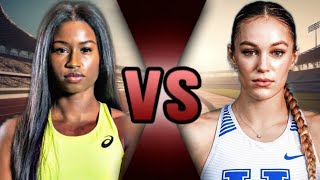 Abby Steiner vs Candace Hill  Track And Field 2024  Race Preview [upl. by Enuahs]