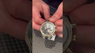 Omega Speedmaster 38mm Steel Rose Gold Diamond Watch 32428384006001 Review  SwissWatchExpo [upl. by Ahsinrev]