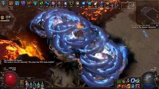 Path of Exile  Blade flurry Elementalist  T14 Clear [upl. by Idnat]