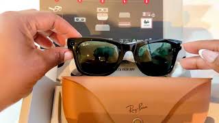 Unboxing my latest gadget Rayban Smart Sunglasses  perfect for outdoorsy content creation rayban [upl. by Claudius]