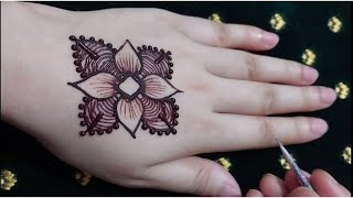 Easy mehndi design  Simple mehendi design  Mehndi ka design [upl. by Jankell452]