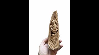 WoodcarvingHow To Carve Expressions On Your Wood Spirits Part 2 [upl. by Rekrap145]