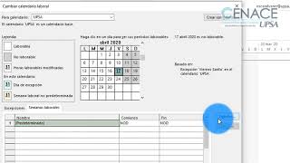 MS Project Configurar el Calendario Laboral [upl. by Isaacs848]