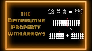 Understanding the Distributive Property with Arrays  3OA1 [upl. by Nevyar]